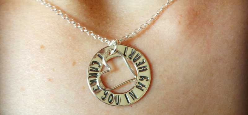 A commemorative necklace my wife wears for the miscarriage.